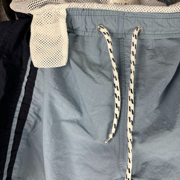 Bill Blass Menswear Swim Trunks Men's M Colorblock With Drawstring & Mesh Lining - Picture 4 of 6